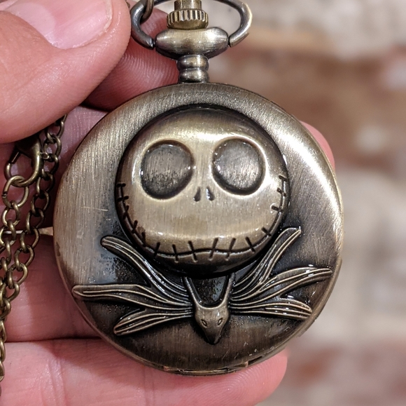Other - Nightmare Before Christmas Pocket Watch Antique Bronze Jack Skellington